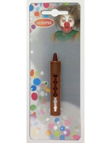 Barre de maquillage marron en blister - de haute qualité, idéale pour le carnaval, les fêtes à thème et les événements spéciaux